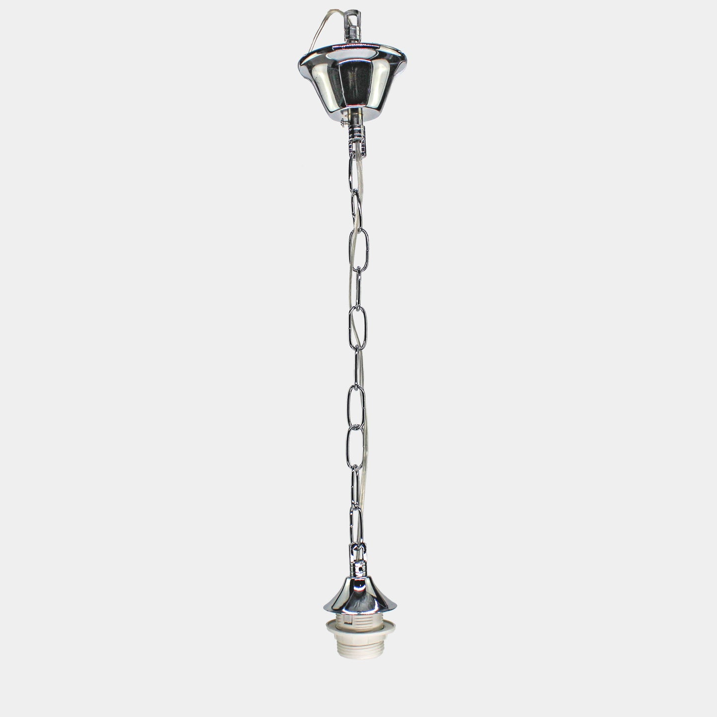 Catena con la portalampada E27 argento e oro/Accessori di lampadario