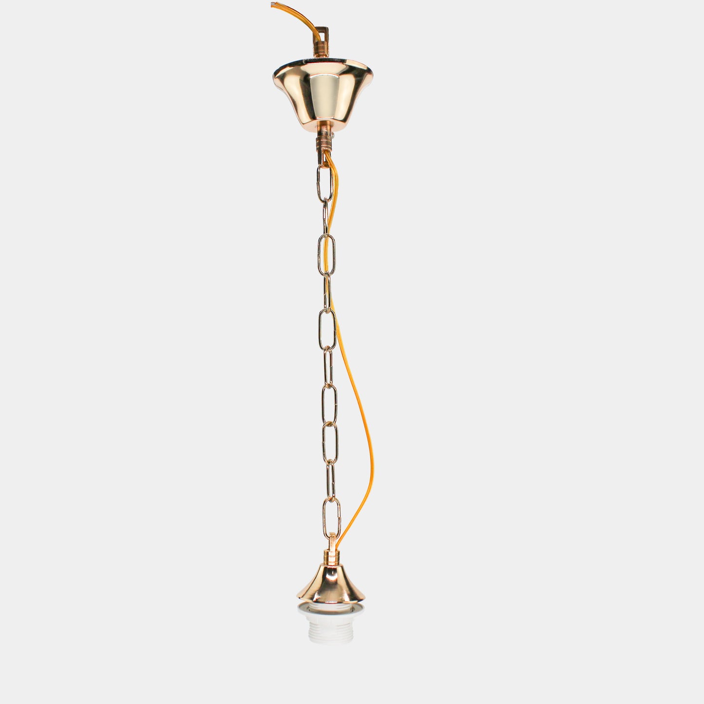Catena con la portalampada E27 argento e oro/Accessori di lampadario