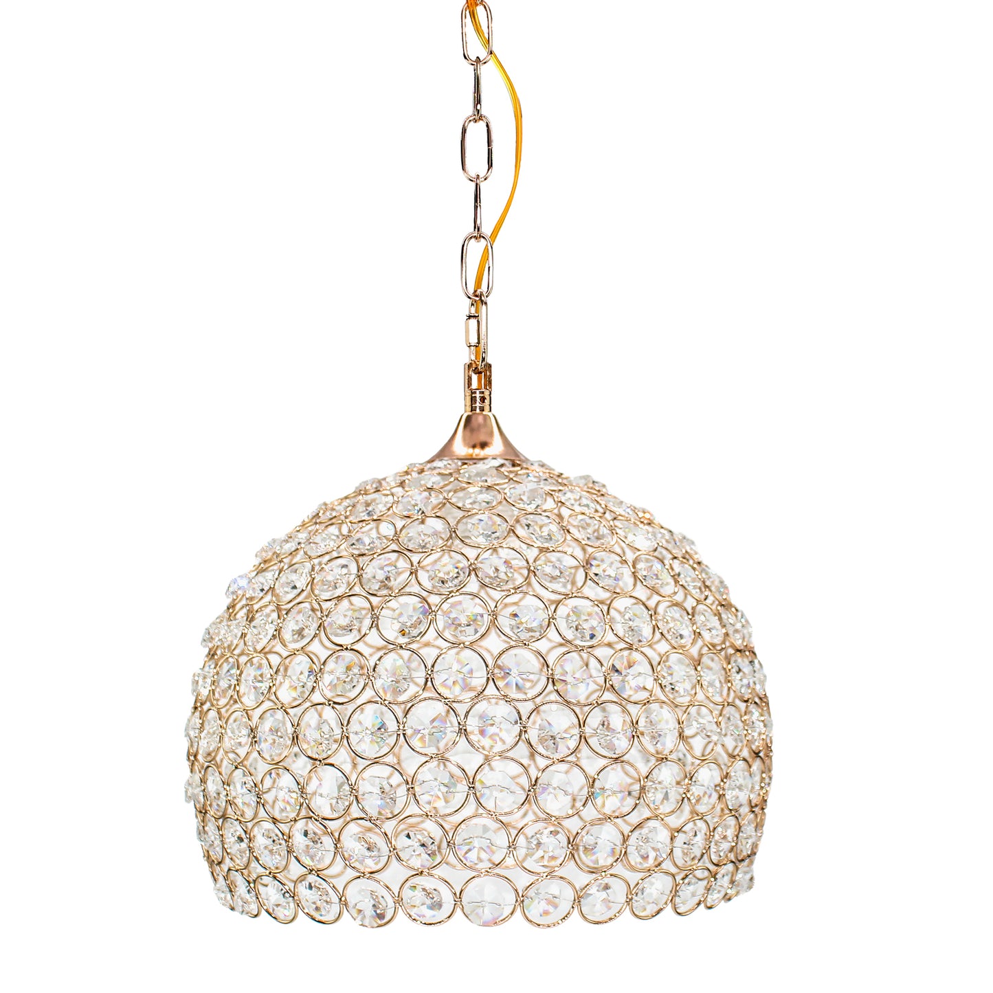 Sospensione Elegante Lampadario a Palla Aperta Ottogonali Sospensione a isola da cucina E27 Lampada a sospensione in alluminio Argento/oro