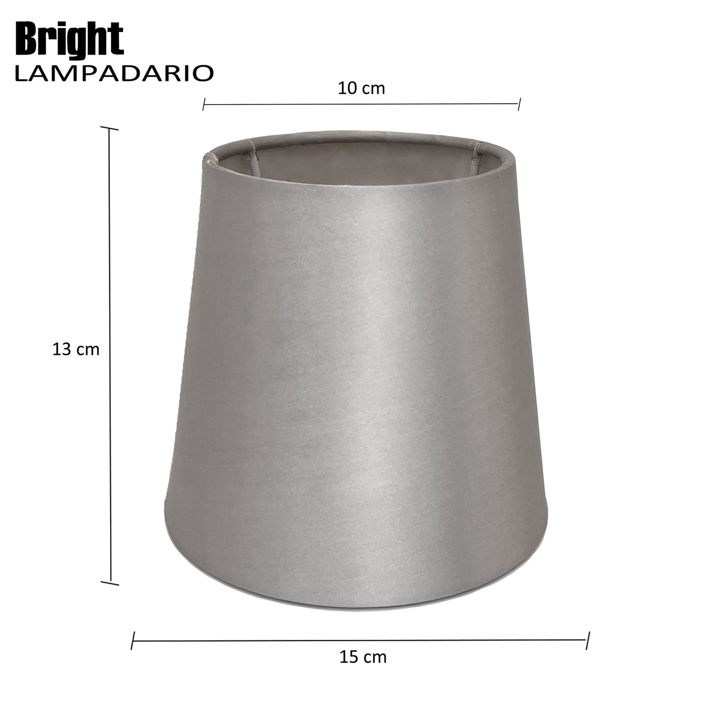 Paralumi liscio multicolori misura 15cm E14 per Lampadario Paralume in Tessuto Rigida