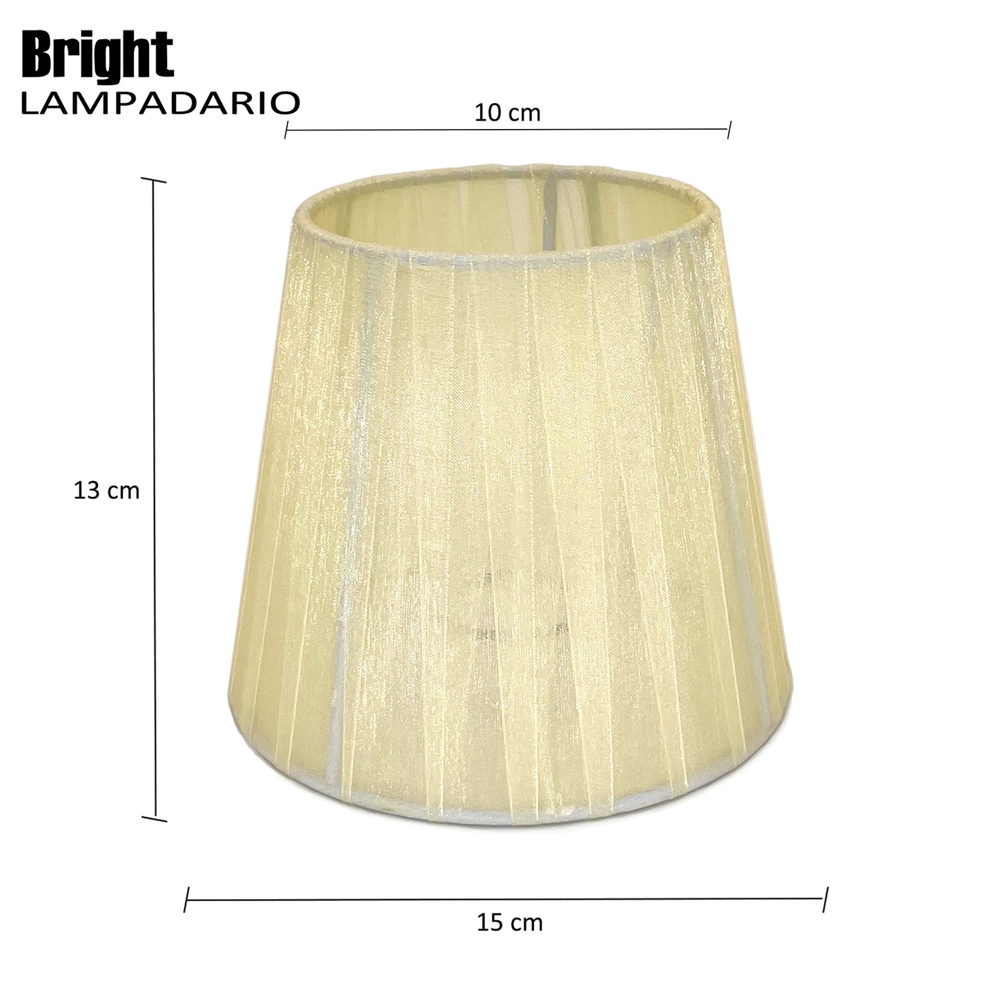 Paralumi natro misura 15cm per Lampadario, Set a 3/6 Paralume in Tessuto Paralume E14