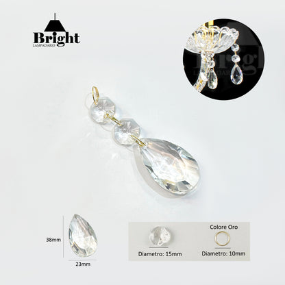 Pendente per lampadari in cristallo Ricambi/Accessori per lampadario classico