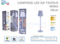 Lampada LED da Tavolo Minu 28cm - Design Compatto e Moderno