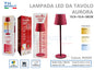 Lampada LED da Tavolo Aurora 10,8x10cm - Mini Lampada Design