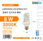LAMPADINA LED SPIRALE E27 8W SPA8