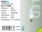 LAMPADINA LED E14 6W F37