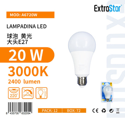 LAMPADINA LED E27 20W A67