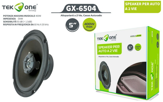 Speaker Per Auto A 2 Vie 4 5 6Pollici / TEK ONE