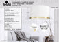 LAMPADARIO IN VELLUTO STACABILE 40cm 1 LUCE