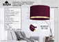 LAMPADARIO IN VELLUTO STACABILE 40cm 1 LUCE