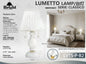Lampada da Tavolo in Vetro Bianco E14 - Serie Classico Elegante Barocco
