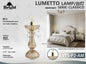 Lampada da Tavolo in Vetro Ambra E14 - Serie Classico Elegante Barocco