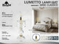 Lampada da Tavolo in Vetro Trasparente Oro E14 - Serie Classico Elegante Barocco