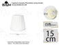 Lampenschirme 15cm für Lampadakrio, 3/6er Set Lampenschirm Stoff Lampenschirm E14