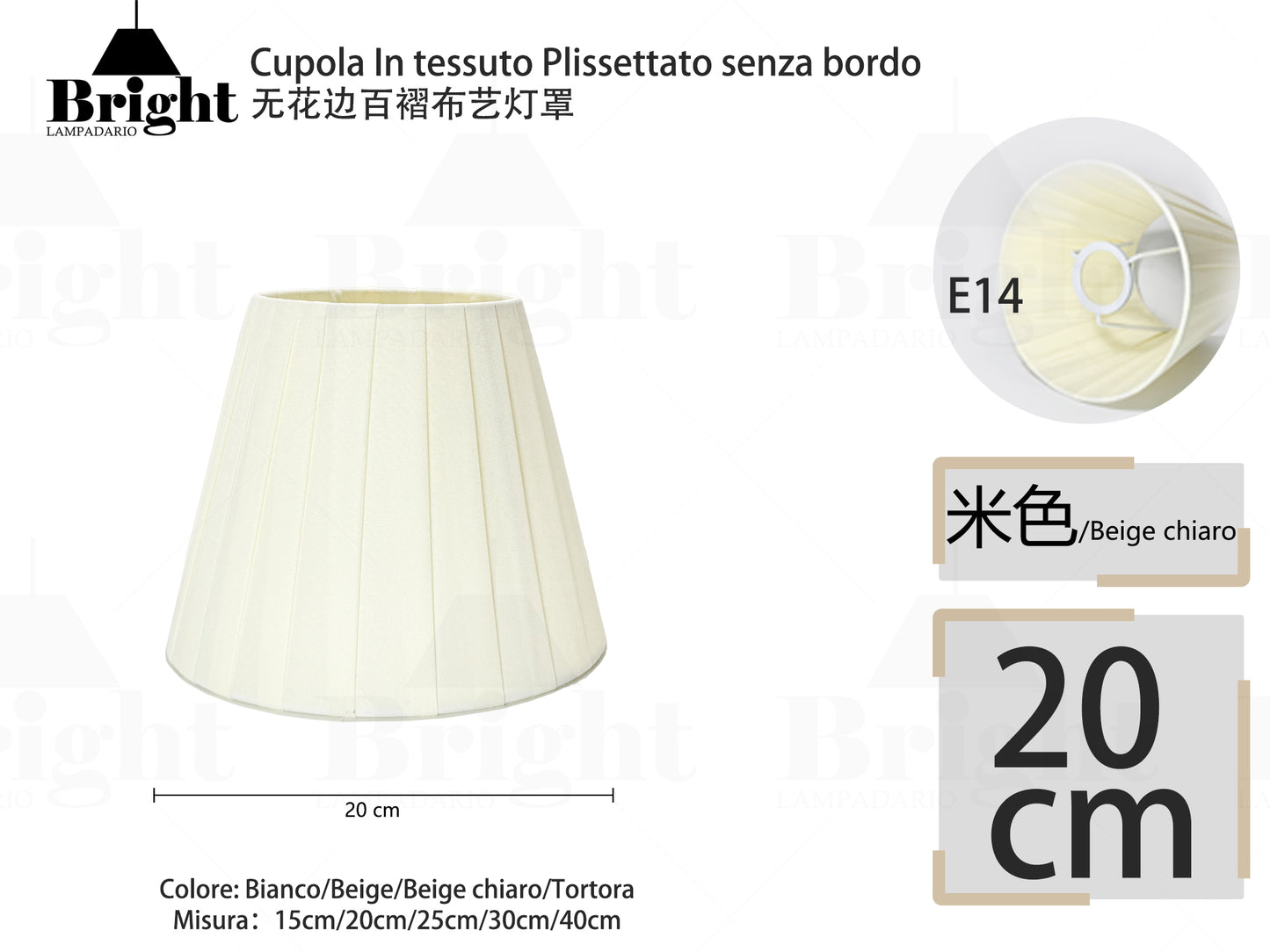 Lampenschirme 15cm für Lampadakrio, 3/6er Set Lampenschirm Stoff Lampenschirm E14