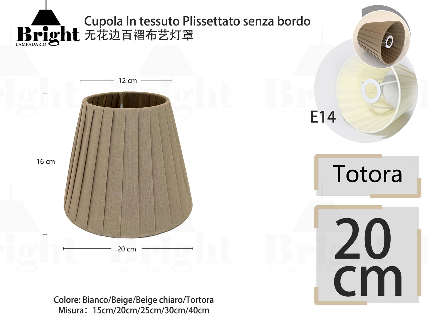 Lampenschirme 15cm für Lampadakrio, 3/6er Set Lampenschirm Stoff Lampenschirm E14