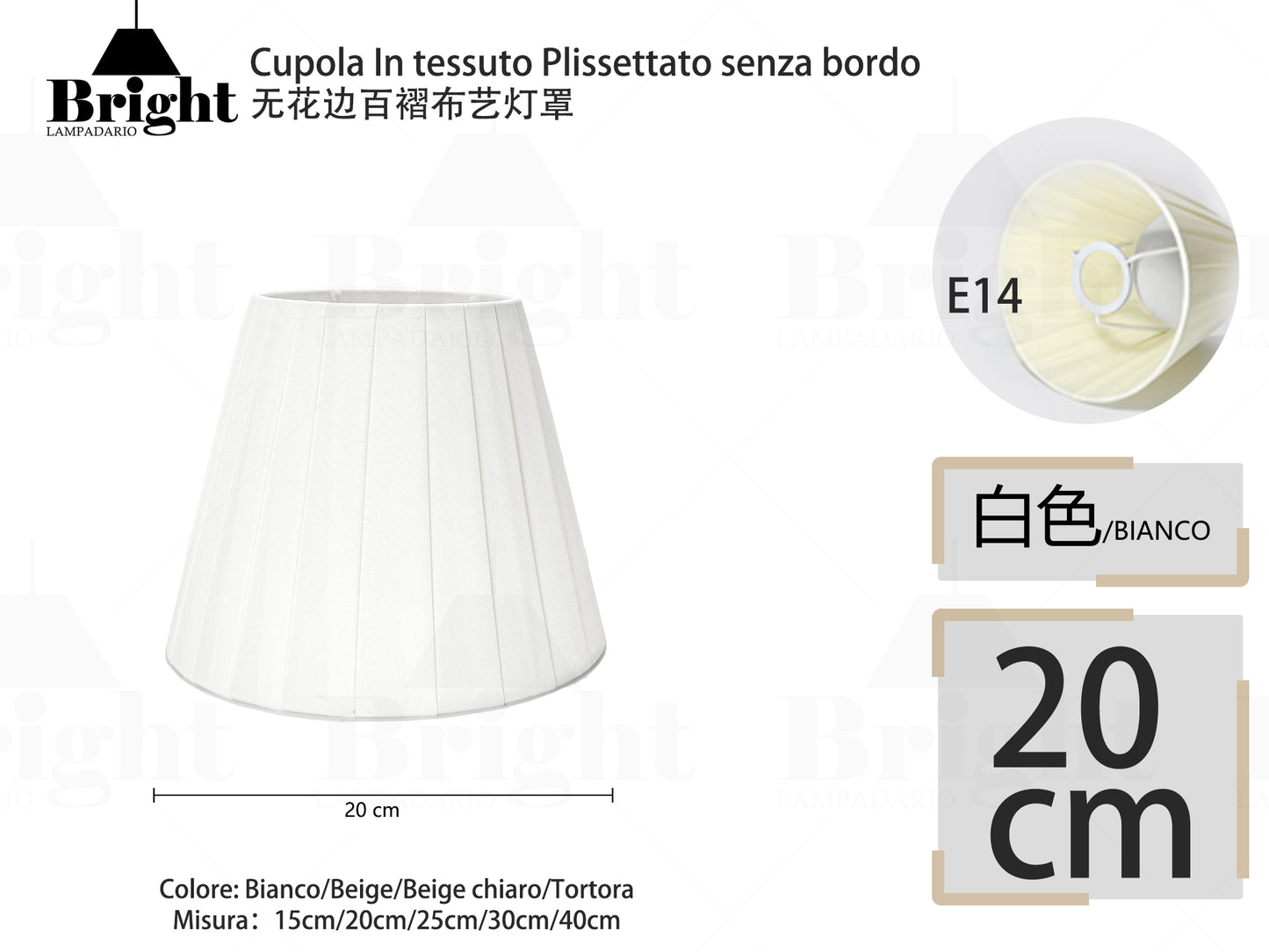 Lampenschirme 15cm für Lampadakrio, 3/6er Set Lampenschirm Stoff Lampenschirm E14