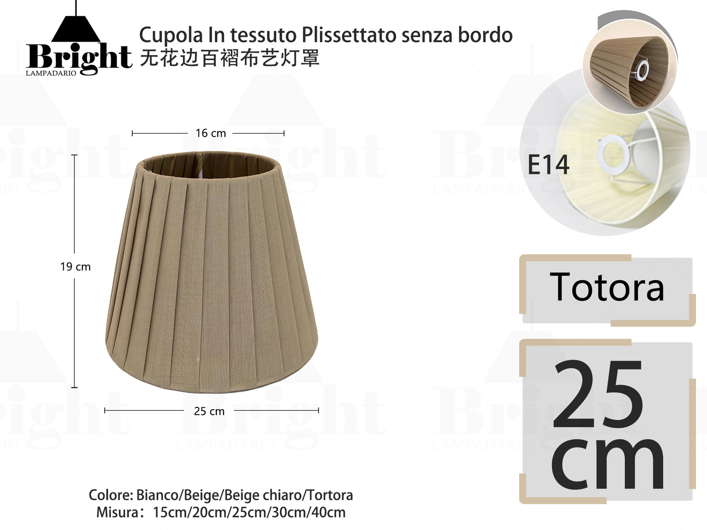 Lampenschirme 15cm für Lampadakrio, 3/6er Set Lampenschirm Stoff Lampenschirm E14