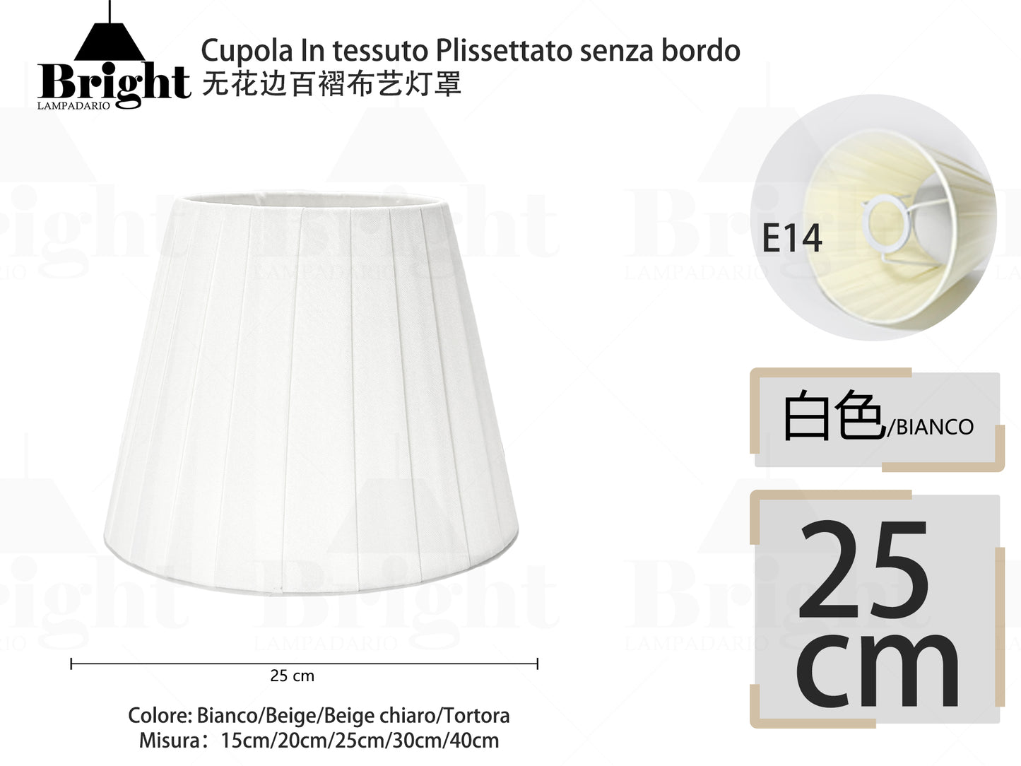 Lampenschirme 15cm für Lampadakrio, 3/6er Set Lampenschirm Stoff Lampenschirm E14