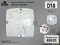 Plafoniera Quadrato in Vetro Tradizionale E27 40*40cm - Stile Classico Tradizionale