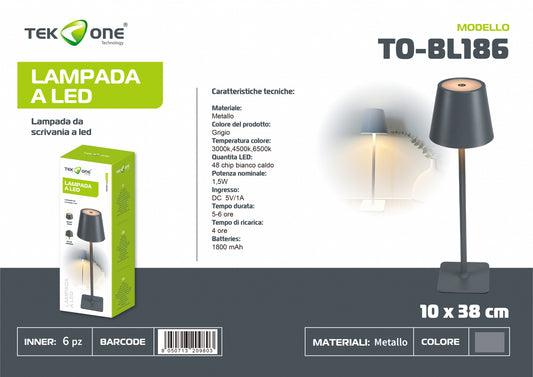 Lampada LED da Tavolo Touch - Controllo Tattile Intuitivo