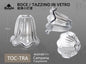 Bocce/Tazzini in Vetro a Campana Ricambi e Accessori per Lampadari