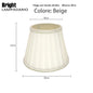 Cupola con Filo bordo misura 30cm E27 per lumetti in Tessuto Pieghettato Paralumi E27