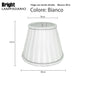 Cupola con Filo bordo misura 30cm E27 per lumetti in Tessuto Pieghettato Paralumi E27