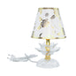 Lumetto di Vetro con paralumi mod.1003Fiori di loto lumi da comodino tavolo/lumetti in vetro