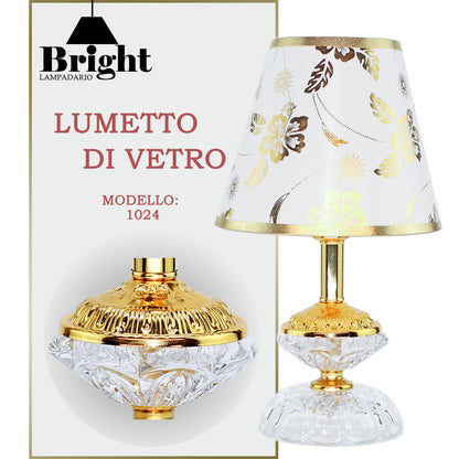 Lumetto di Vetro Mod.1024 lumi da comodino tavolo/Lumetti in vetro…