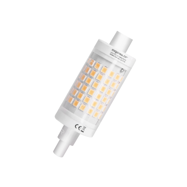 Lampadina LED R7S 7W 78mm Lineare calda 3000k,700LM,Equivalenti 70W Lampada Alogena Lineare,AC 220-240V,360 Gradi
