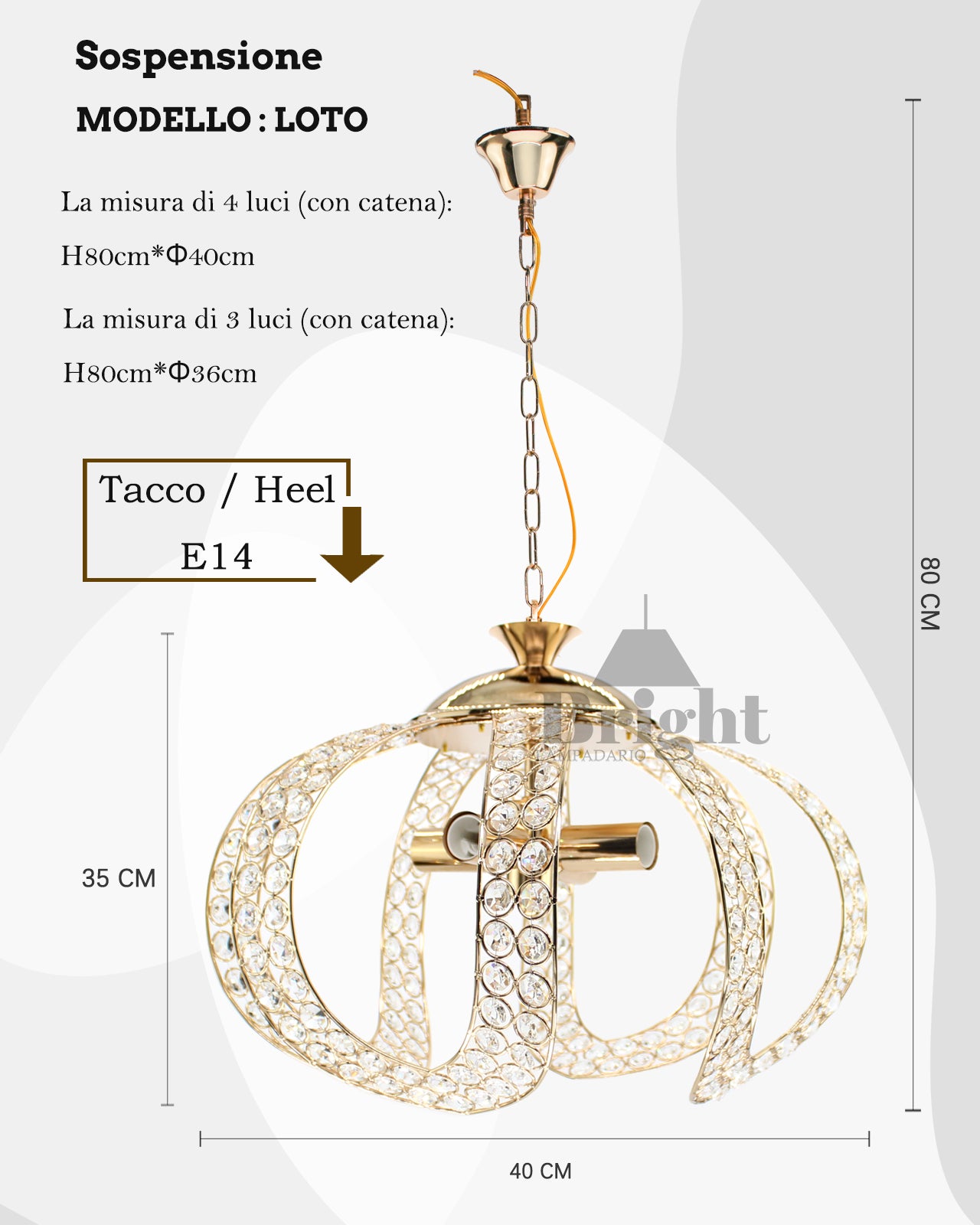 Sospensione Elegante Lampadario LOTO a isola da cucina Lampade a sospensione E14 Lampada a sospensione in alluminio Argento/oro