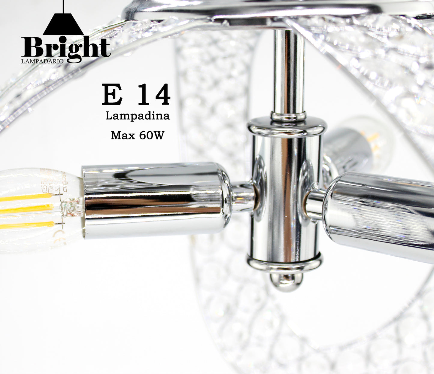 Sospensione Elegante Lampadario LOTO a isola da cucina Lampade a sospensione E14 Lampada a sospensione in alluminio Argento/oro