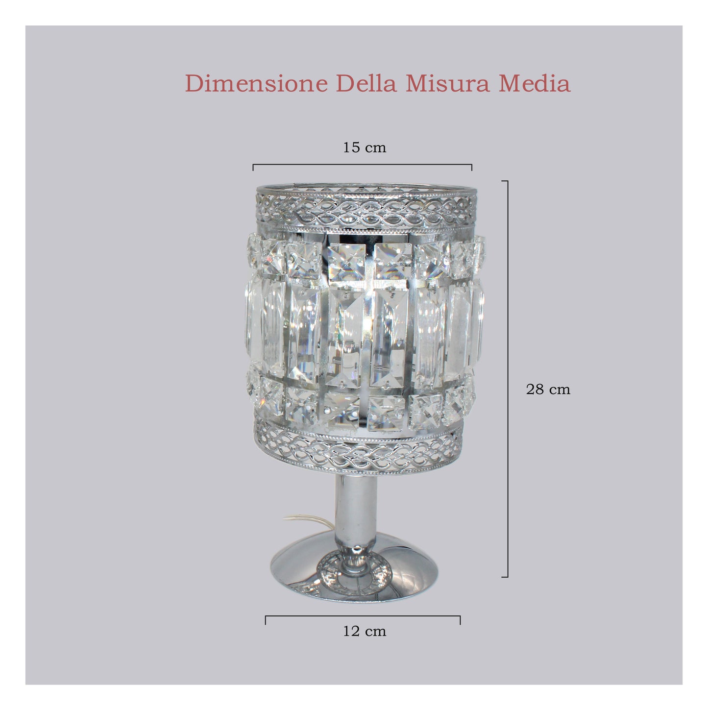 Set a 2 lumi camera da letto moderni  con 2 lampadine/lumi da comodino tavolo/in vetro rettangolore