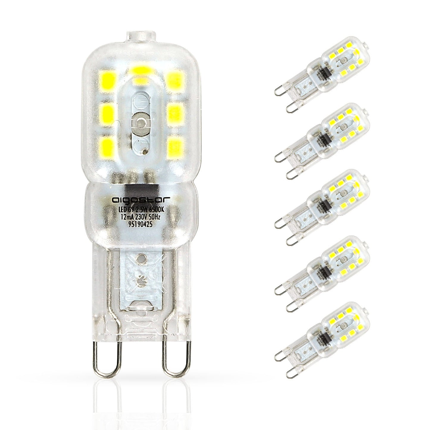 Lampadina LED G9, Bead2W, 200 lumen,230V Luce Fredda/Calda [Classe di efficienza energetica A+]