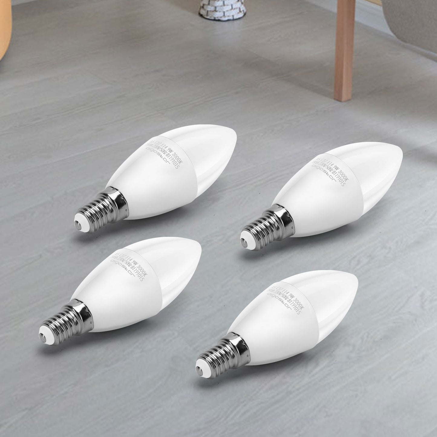 Lampadina LED A5 C37, 9W (equivalente a 62 W), luce calda 3000 K, 675 lumen, CRI> 80,  5 pezzi [Classe energetica A+]