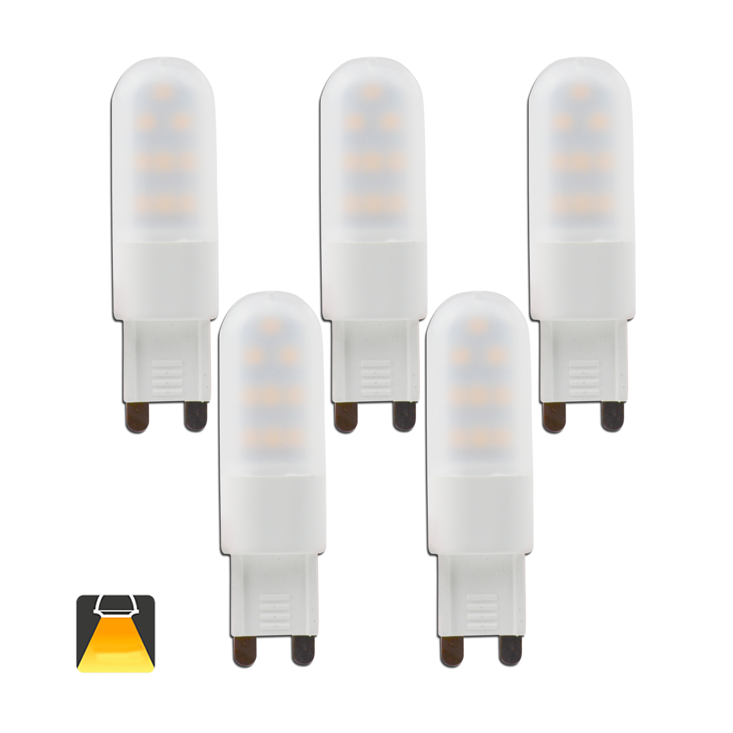 Lampadina LED G9, 2.5 W, 200 lumen, Luce Bianca Fredda6500K Calda 3000K[Classe di efficienza energetica A+]