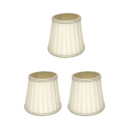 Paralume con filo bordo 15CM E14 in Tessuto Pieghettato  Paralume Ricambio Lampadario