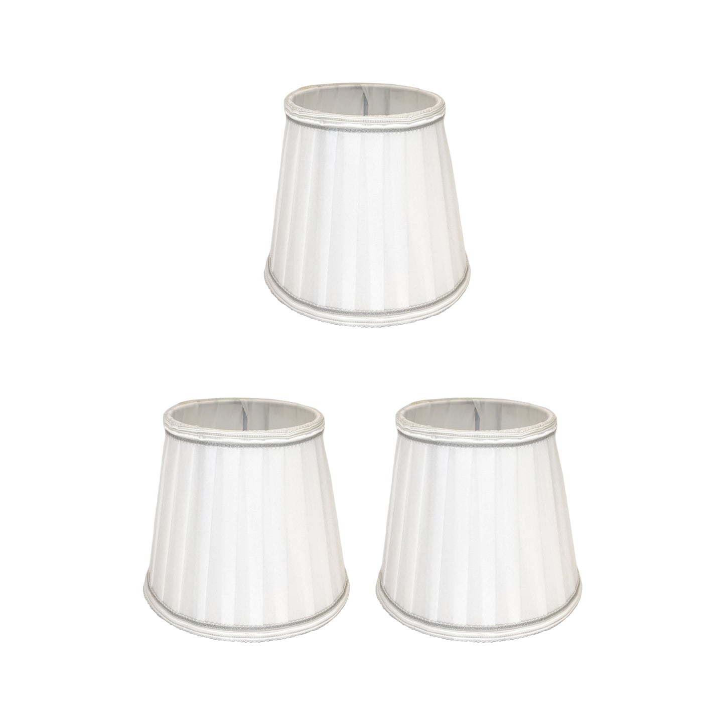 Paralume con filo bordo 15CM E14 in Tessuto Pieghettato  Paralume Ricambio Lampadario