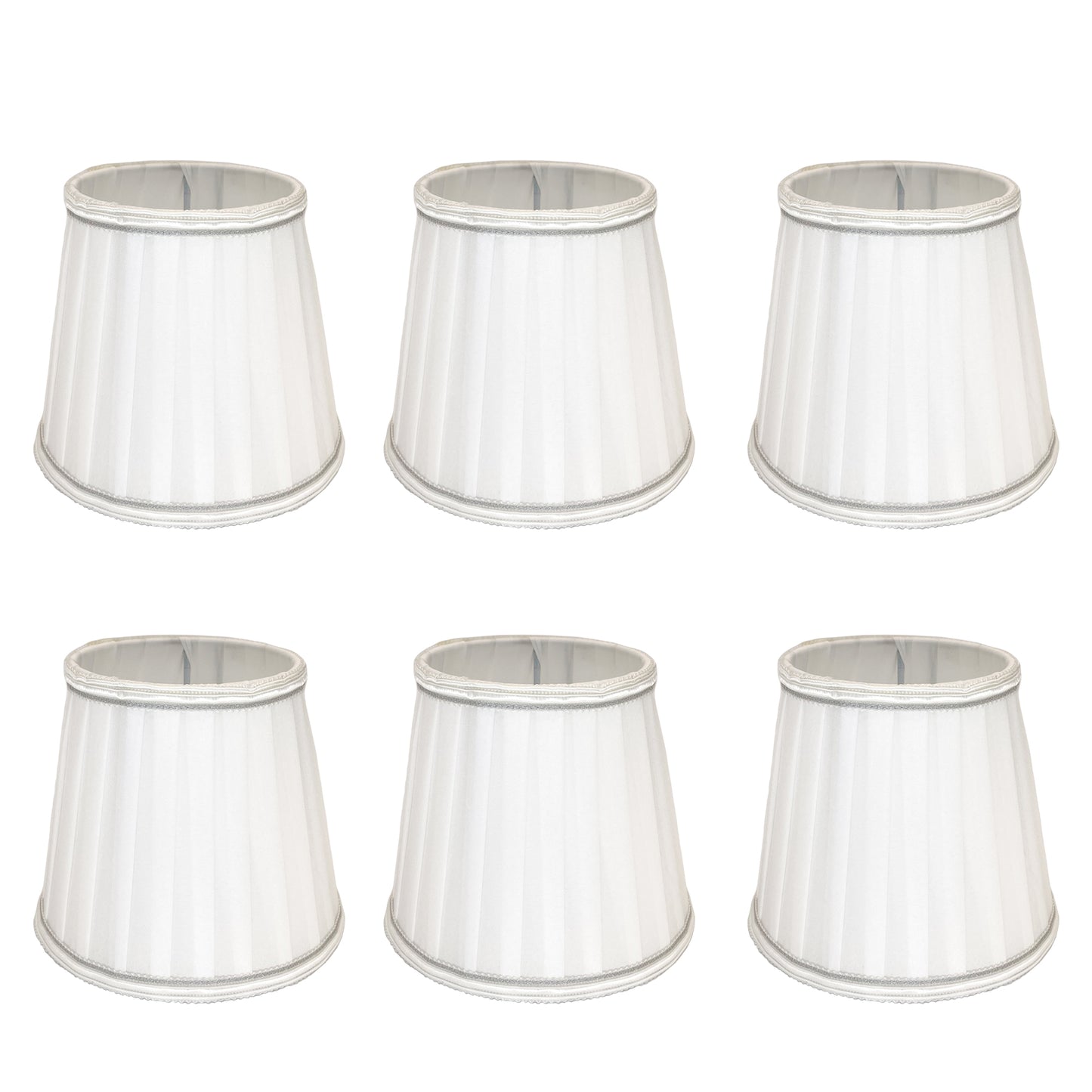 Paralume con filo bordo 15CM E14 in Tessuto Pieghettato  Paralume Ricambio Lampadario
