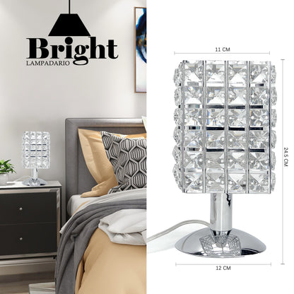 Quadratische 2 moderne Schlafzimmerleuchten/Nachttischleuchten/Glas…