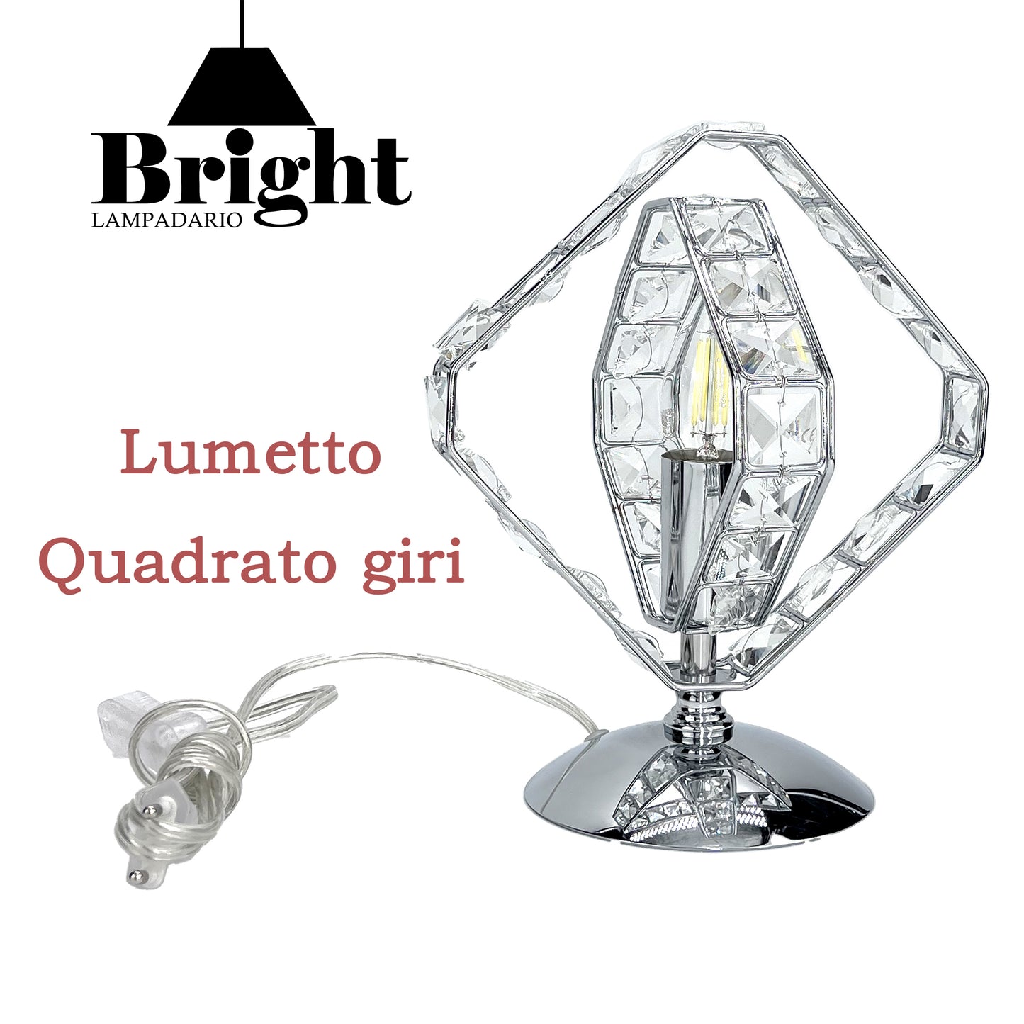 QUADRATO GIRI lumetto di camera da letto moderni/lumi da comodino tavolo/in vetro…