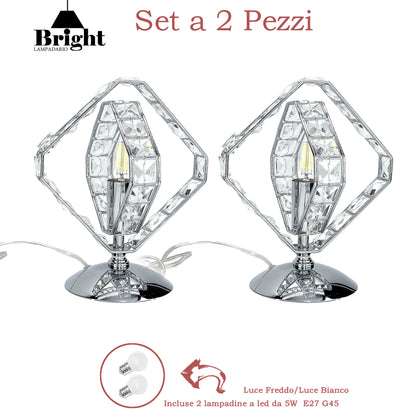 QUADRATO GIRI lumetto di camera da letto moderni/lumi da comodino tavolo/in vetro…