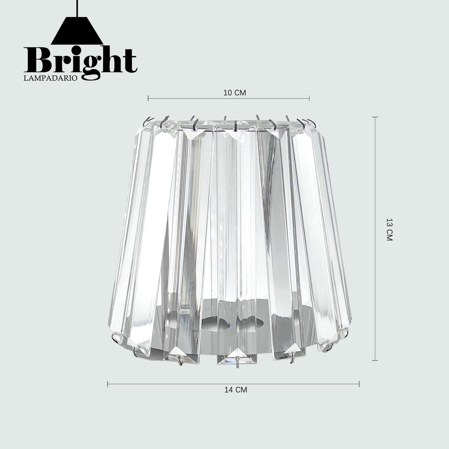 Paralumi di vetro Cupola misura 14cm E14 per Lampadario,Cupole in VETRO Paralumi