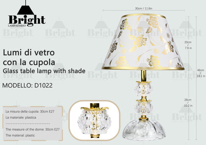 Lumetto di Vetro mod.1022lanterna  /lumi da comodino tavolo/Lumetti in vetro…