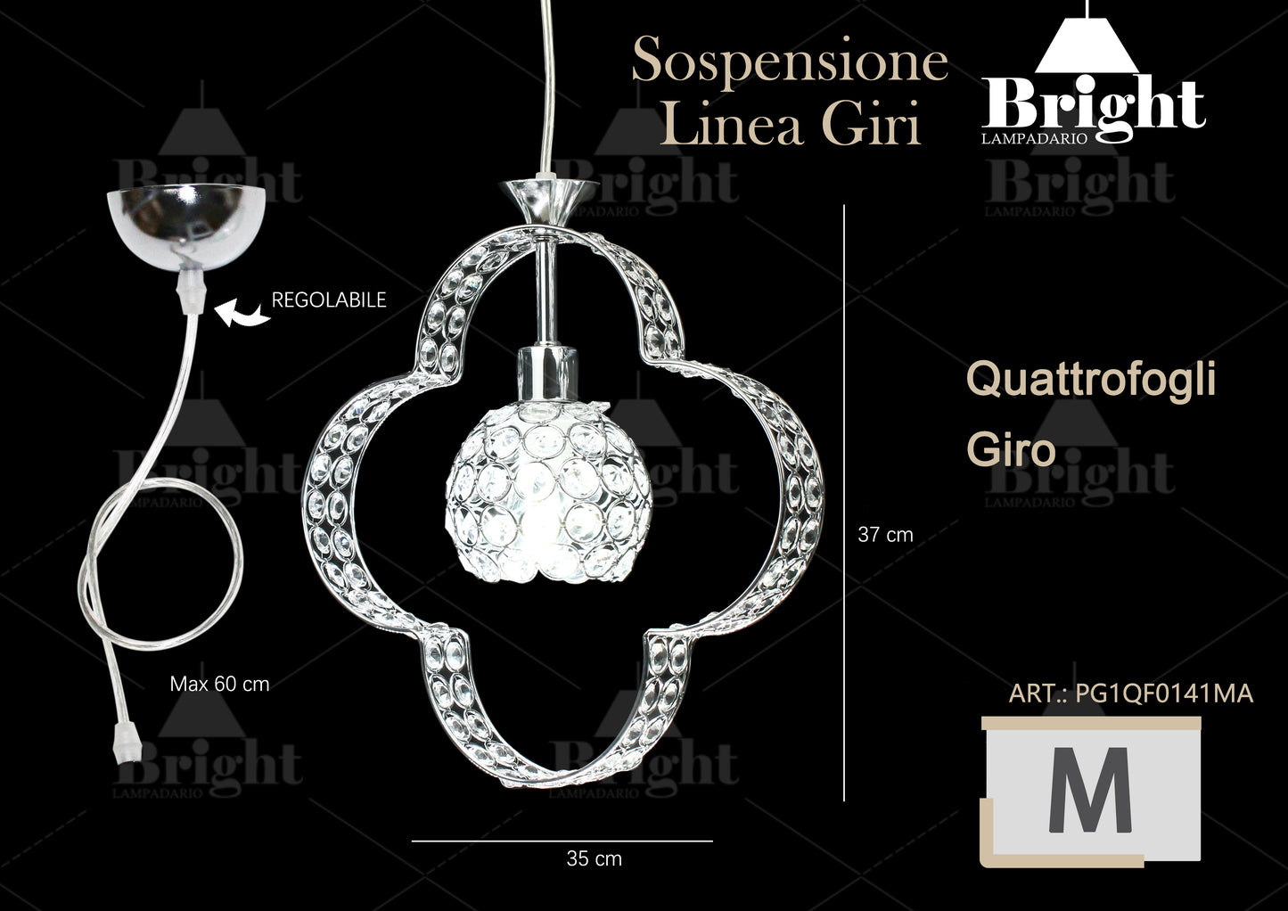 Sospensione Elegante Lampadario a Quadrifoglio Giro E27 Lampada /sospensione in alluminio Argento/oro