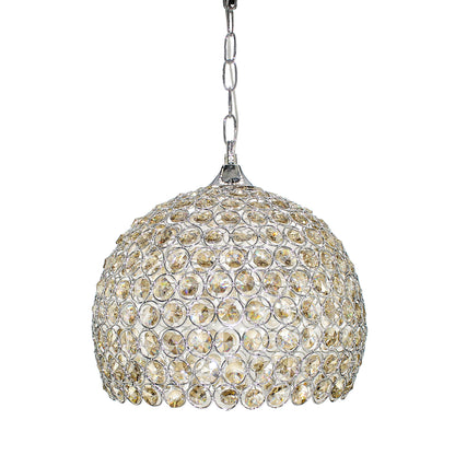 Sospensione Elegante Lampadario a Palla Aperta Ambra Ottogonali Sospensione a isola da cucina E27 Lampada a sospensione in alluminio Argento/oro