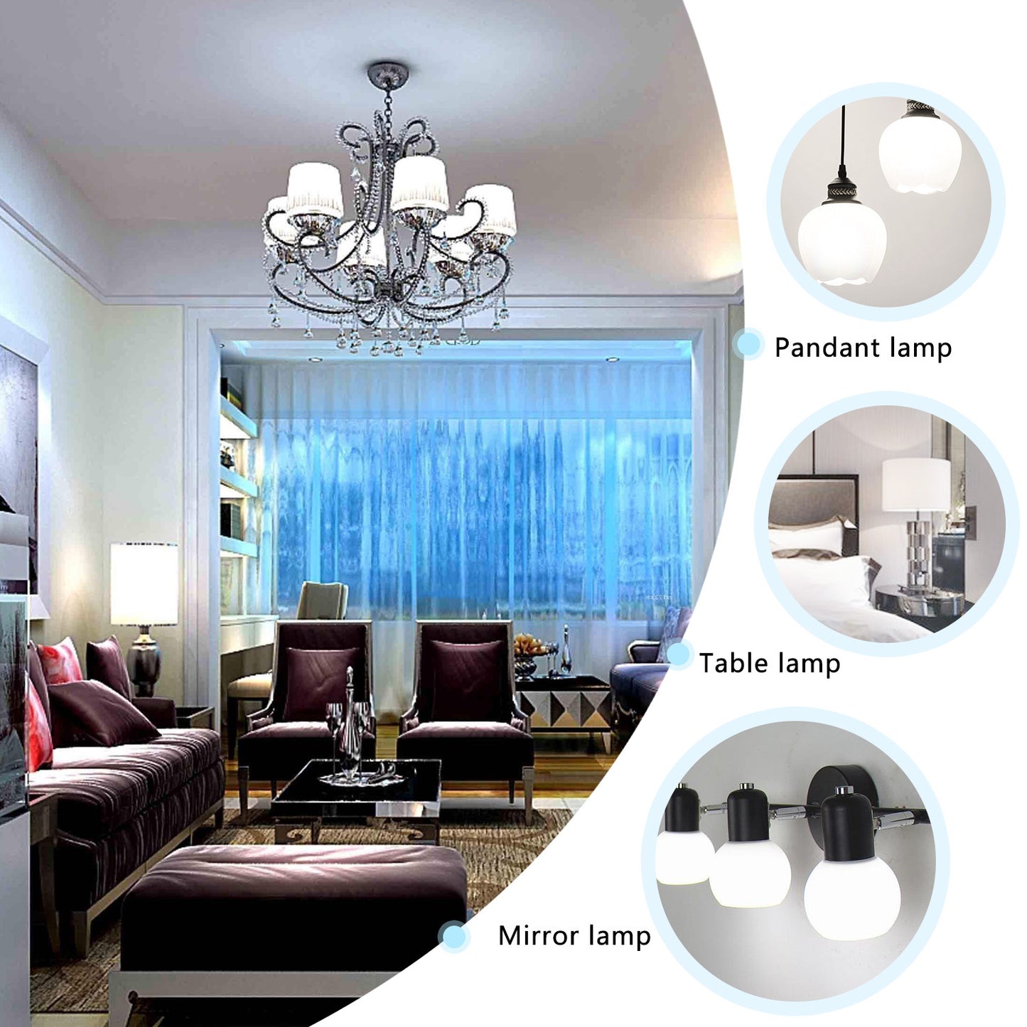 Lampadine LED A5 A60B, 10W, Attacco Piccolo E27, 850 lumen, Luce Bianca 6400K Luce Calda 300K