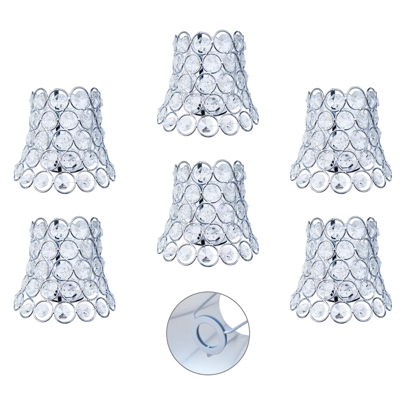 Paralumi Favo S colore argento 13cm x Lampadario modello  E14
