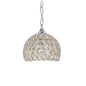 Sospensione Elegante Lampadario a Palla Aperta Ambra Ottogonali Sospensione a isola da cucina E27 Lampada a sospensione in alluminio Argento/oro